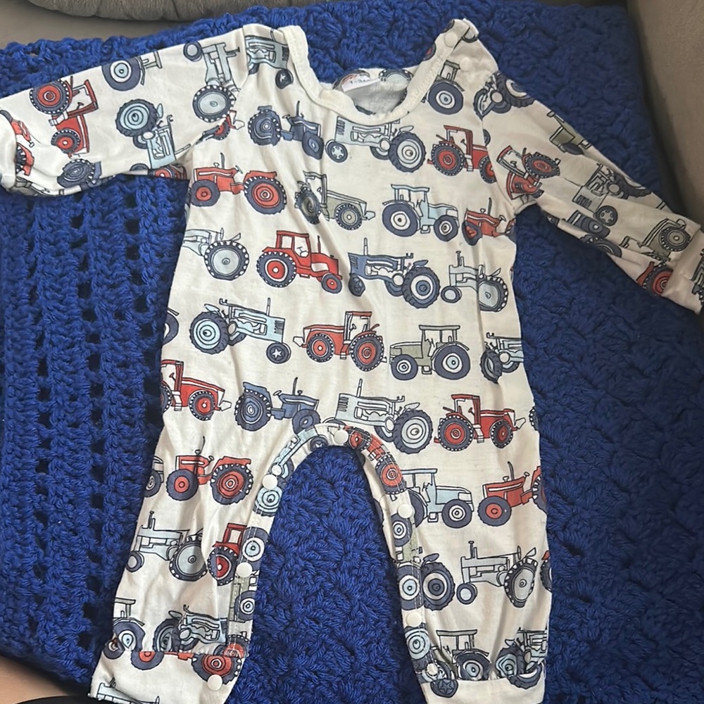 Tractor Print Kids One Piece